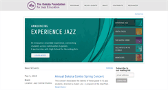 Desktop Screenshot of dakotafoundationforjazzeducation.org